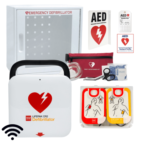 LIFEPAK CR2 Complete Business AED Package Wi-Fi Connected
