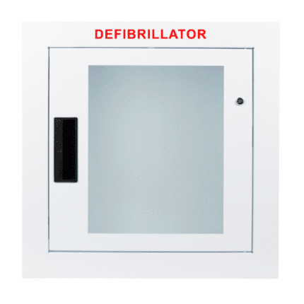 Large Fully-Recessed AED Cabinet with Strobe Alarm